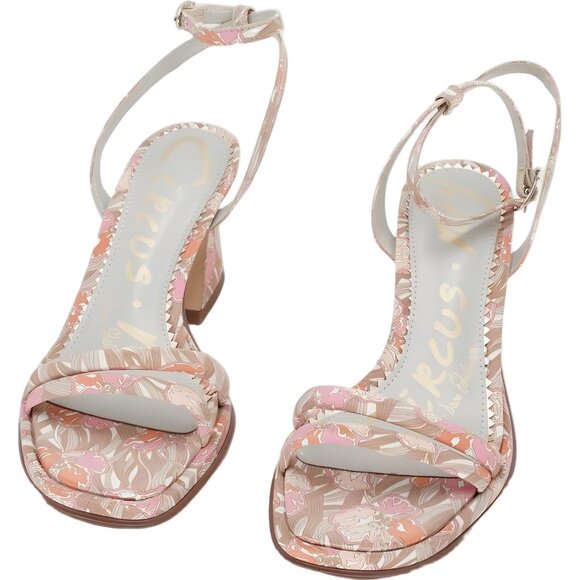 Circus NY Holly Strappy Block Heel Sandals Berry Blush Women's US 8.5M - Picture 5 of 6